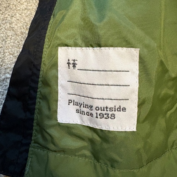 Columbia Toddler Boy Hooded Rain Jacket - size 2T - black and green - Picture 3 of 6